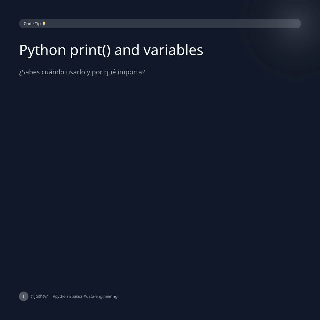 Python print() and variables