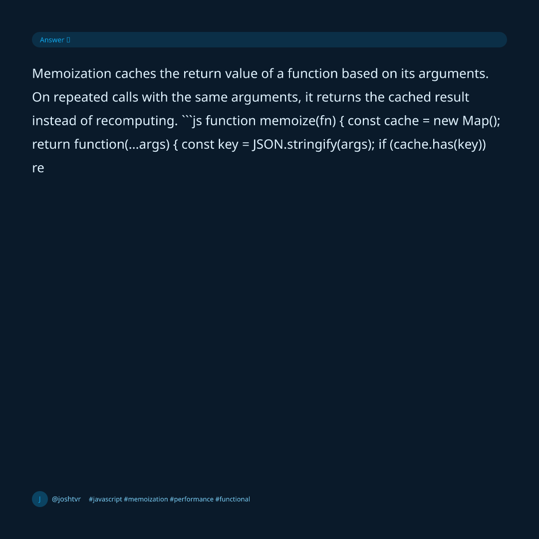 What is Memoization? — slide 2