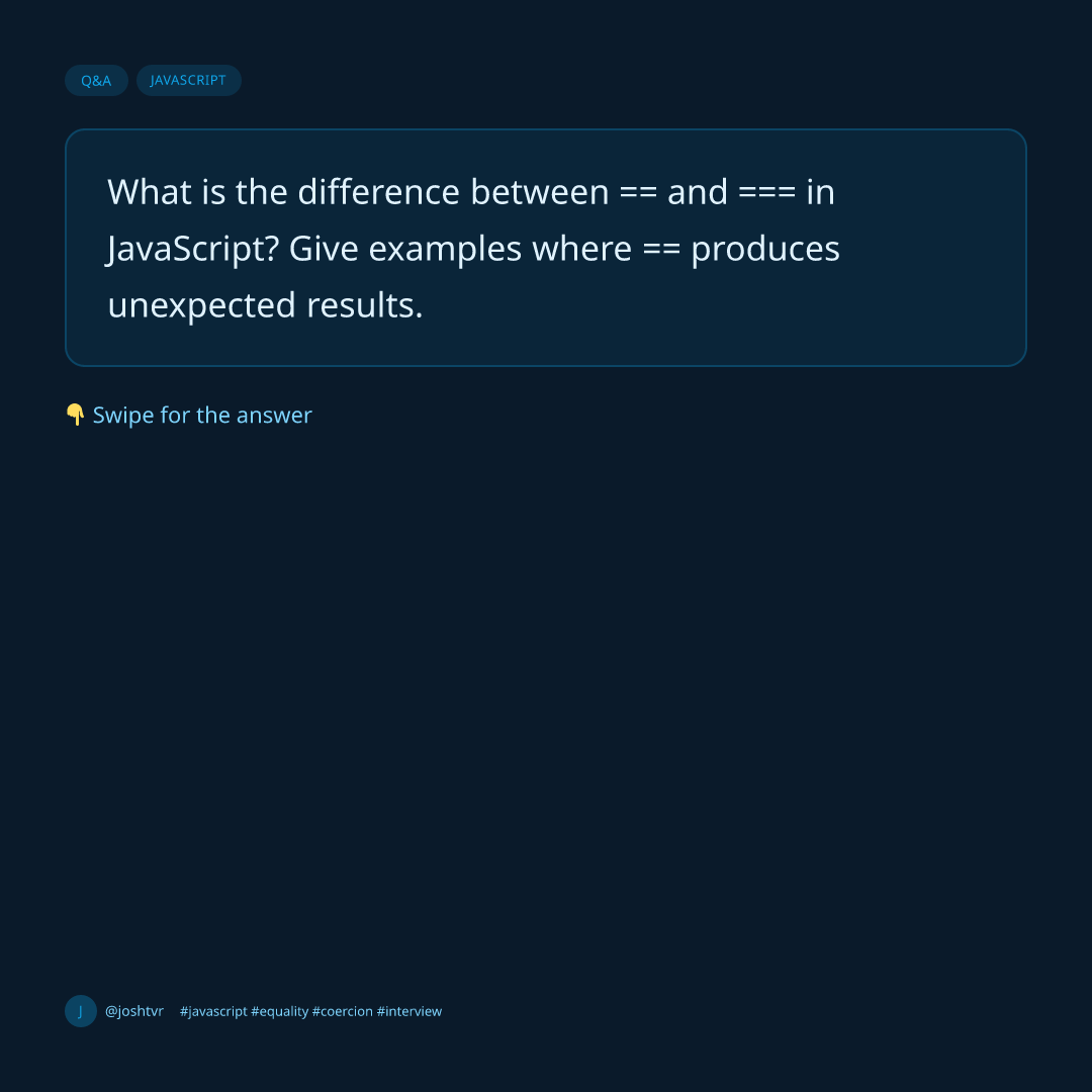 Difference: == vs ===