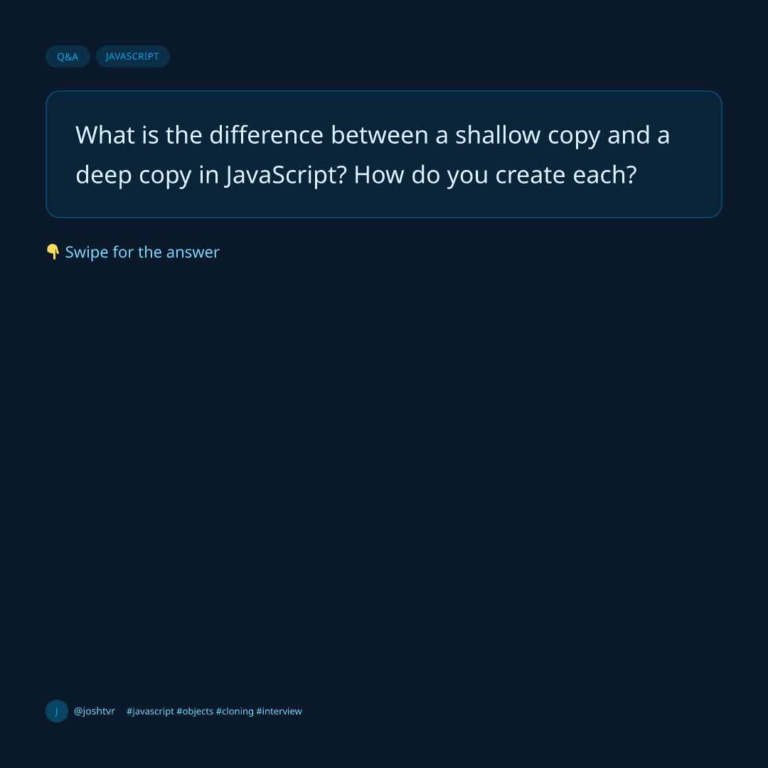 Deep vs Shallow Copy